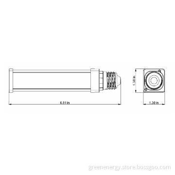 led  PLC lamp E27 base 10W